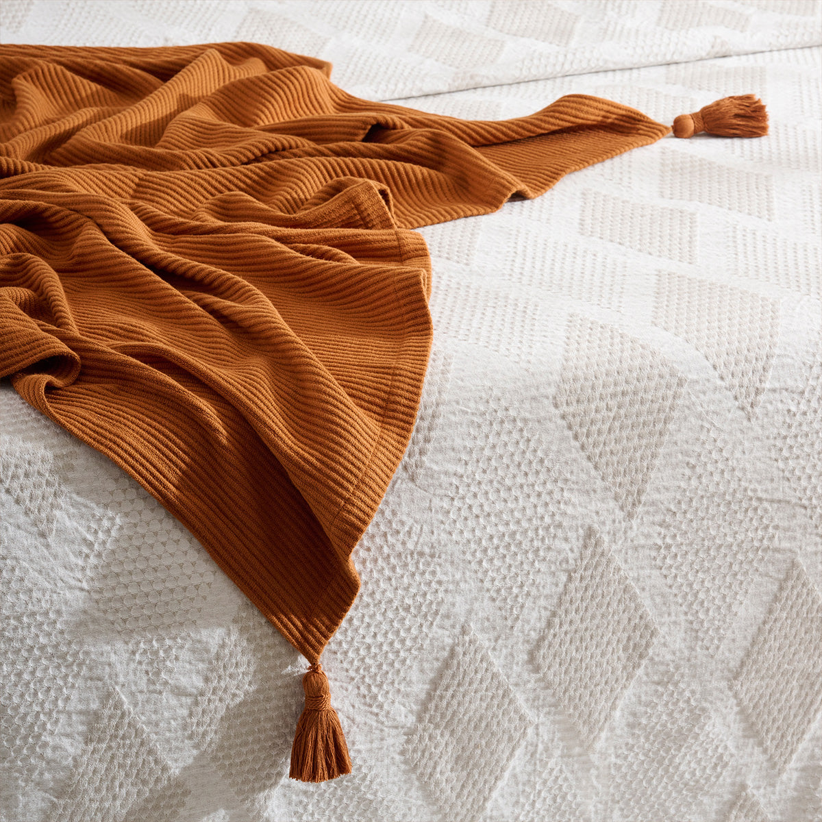 Corn Row | Cotton Bamboo | Cord Rib | Throw