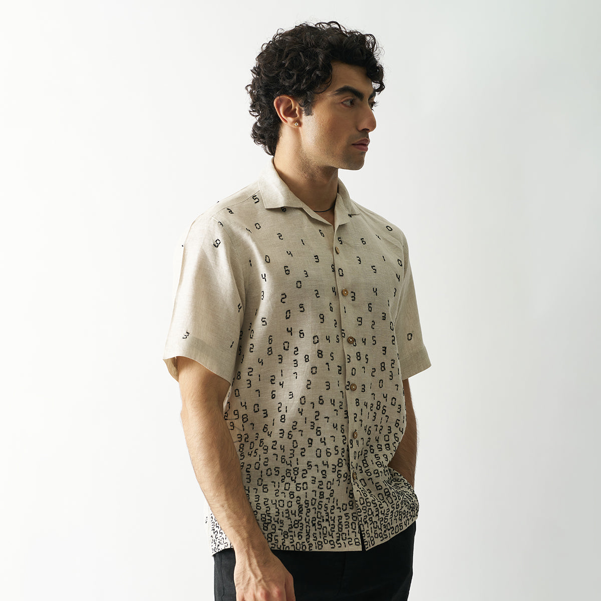 Numeric Linen Shirt