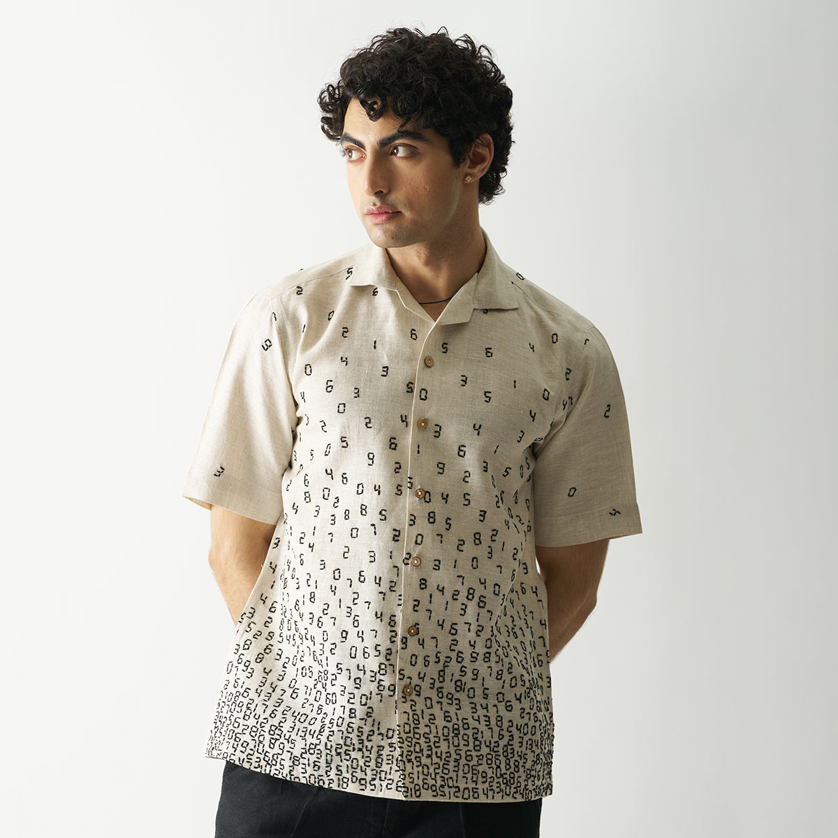 Numeric Linen Shirt
