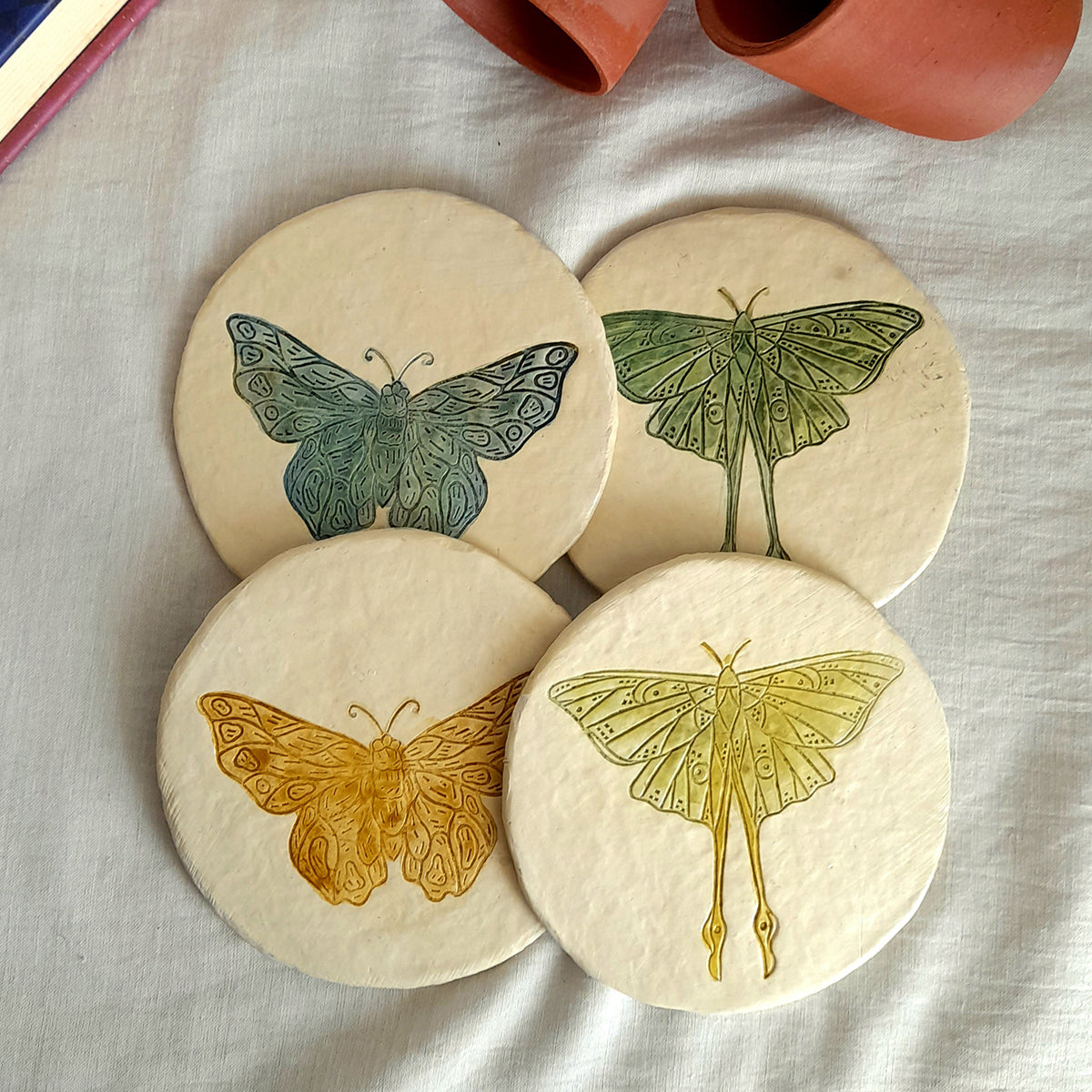 Moth Coasters