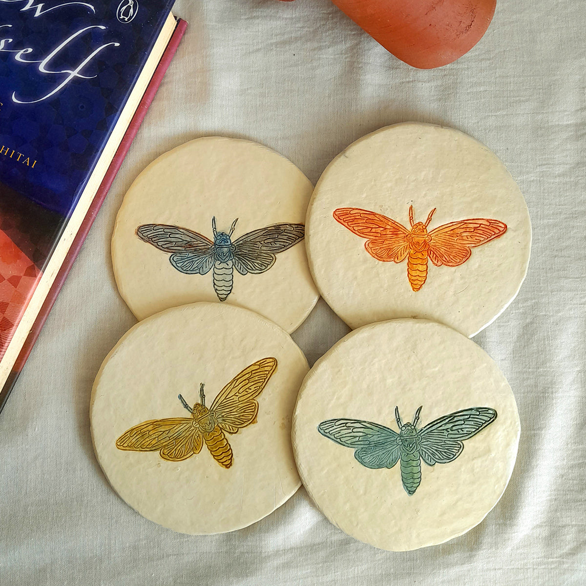 Colorful Hawk Coasters