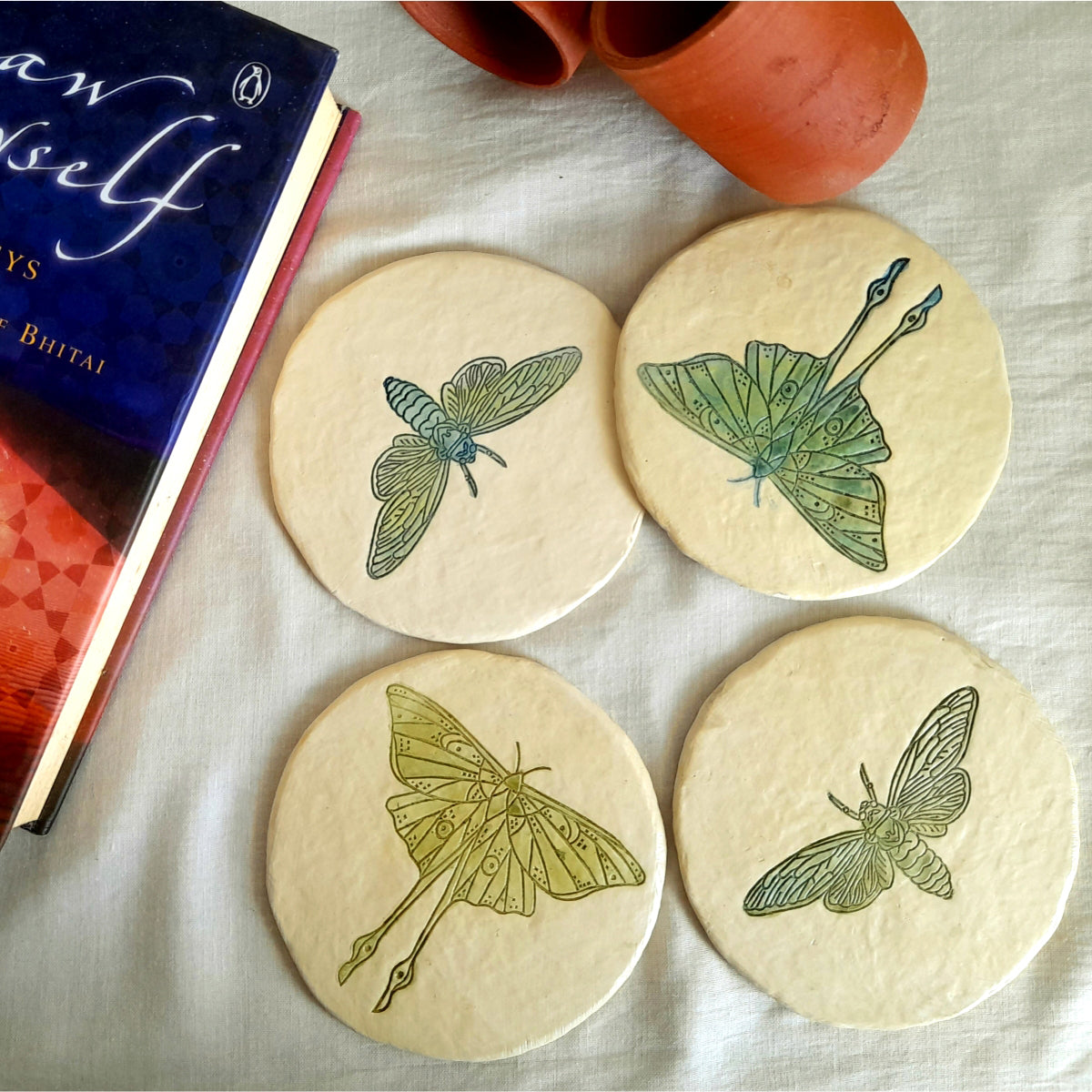 Hawk & Luna Blue Coasters