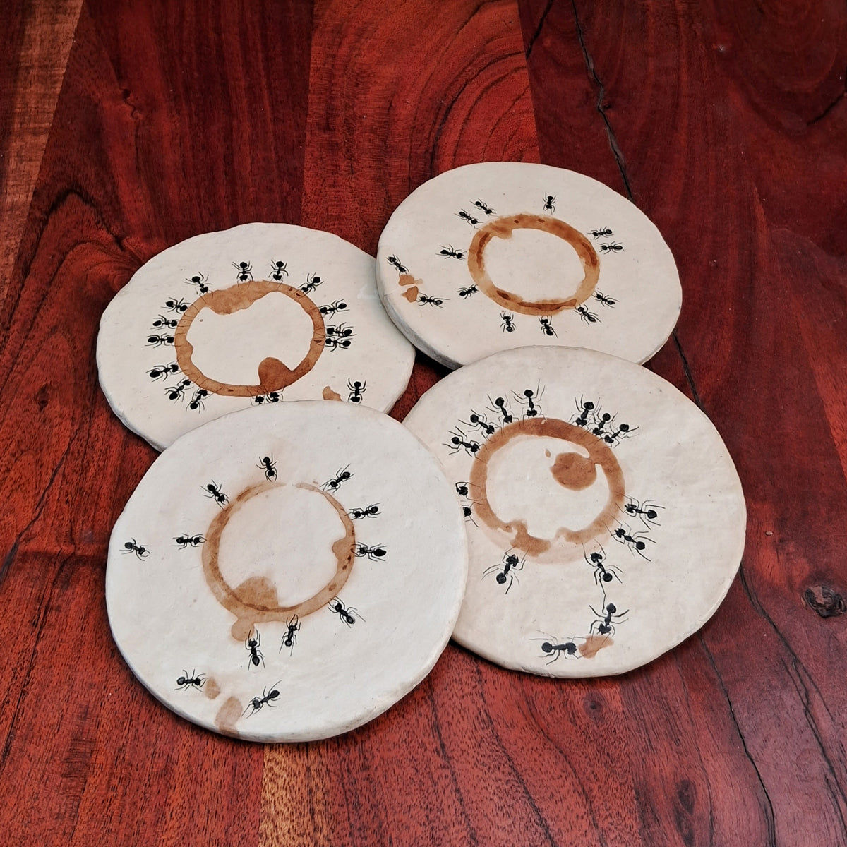 Coffee Stained Ant Coaster