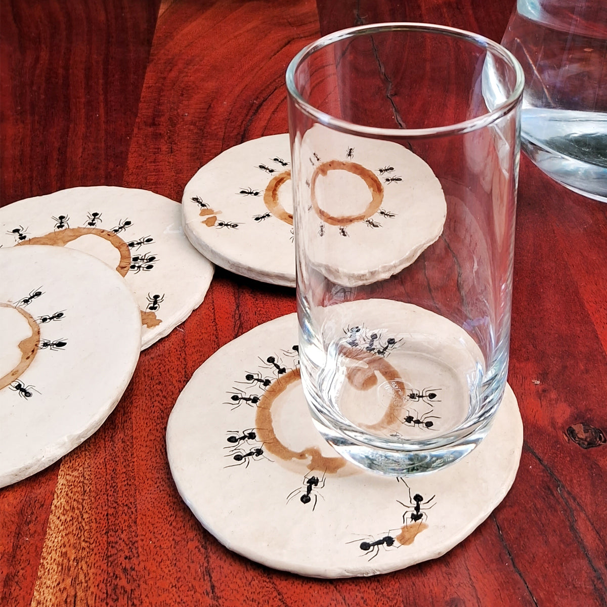 Coffee Stained Ant Coaster