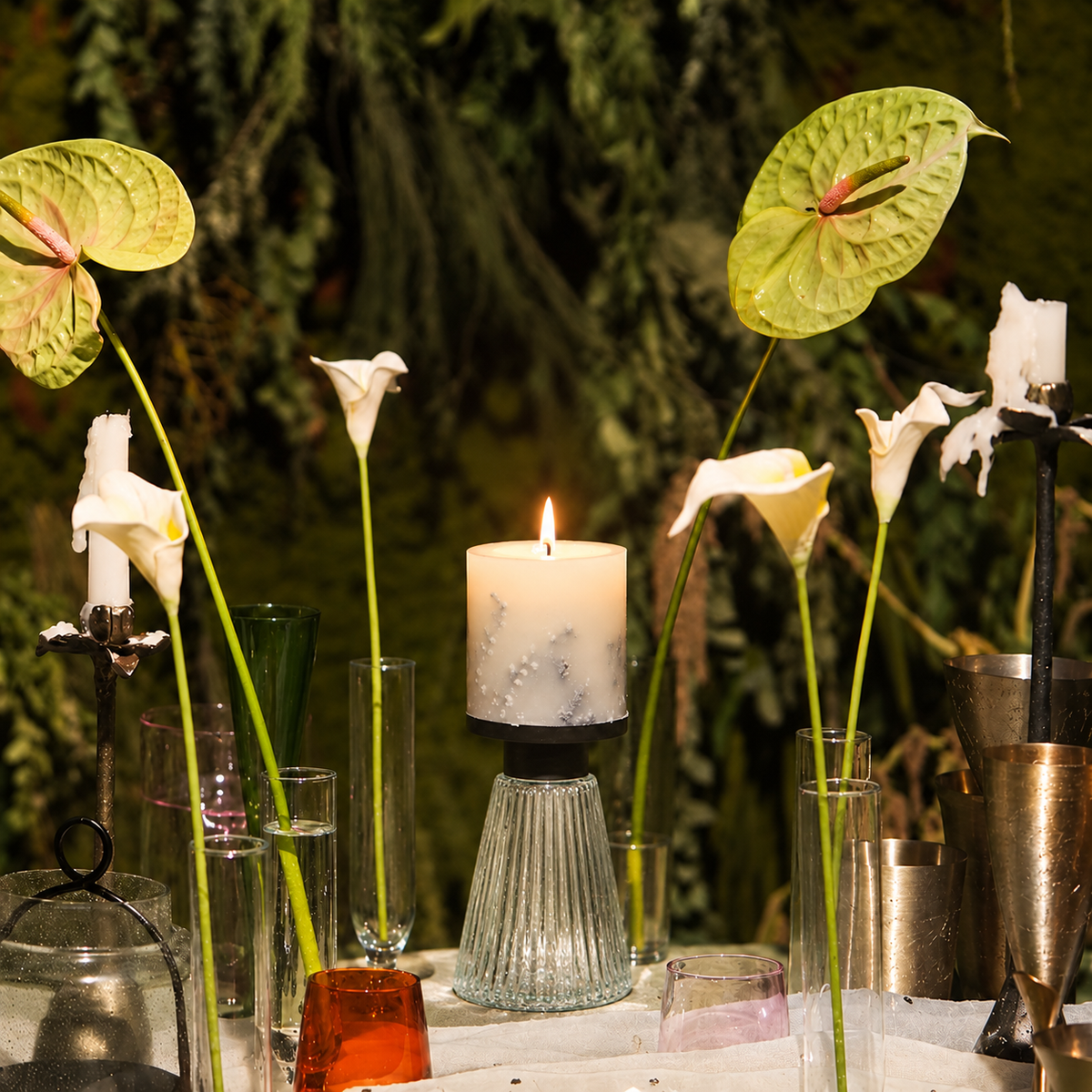 Lumen Candle Holder Medium - Clear