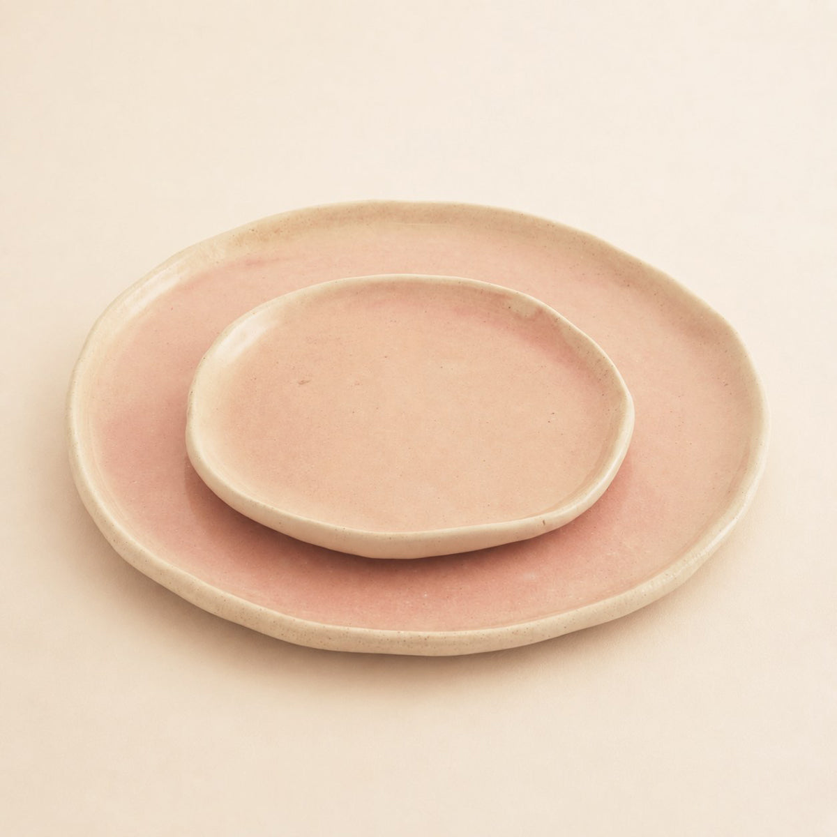 Bloom Plate - Pink & Ivory