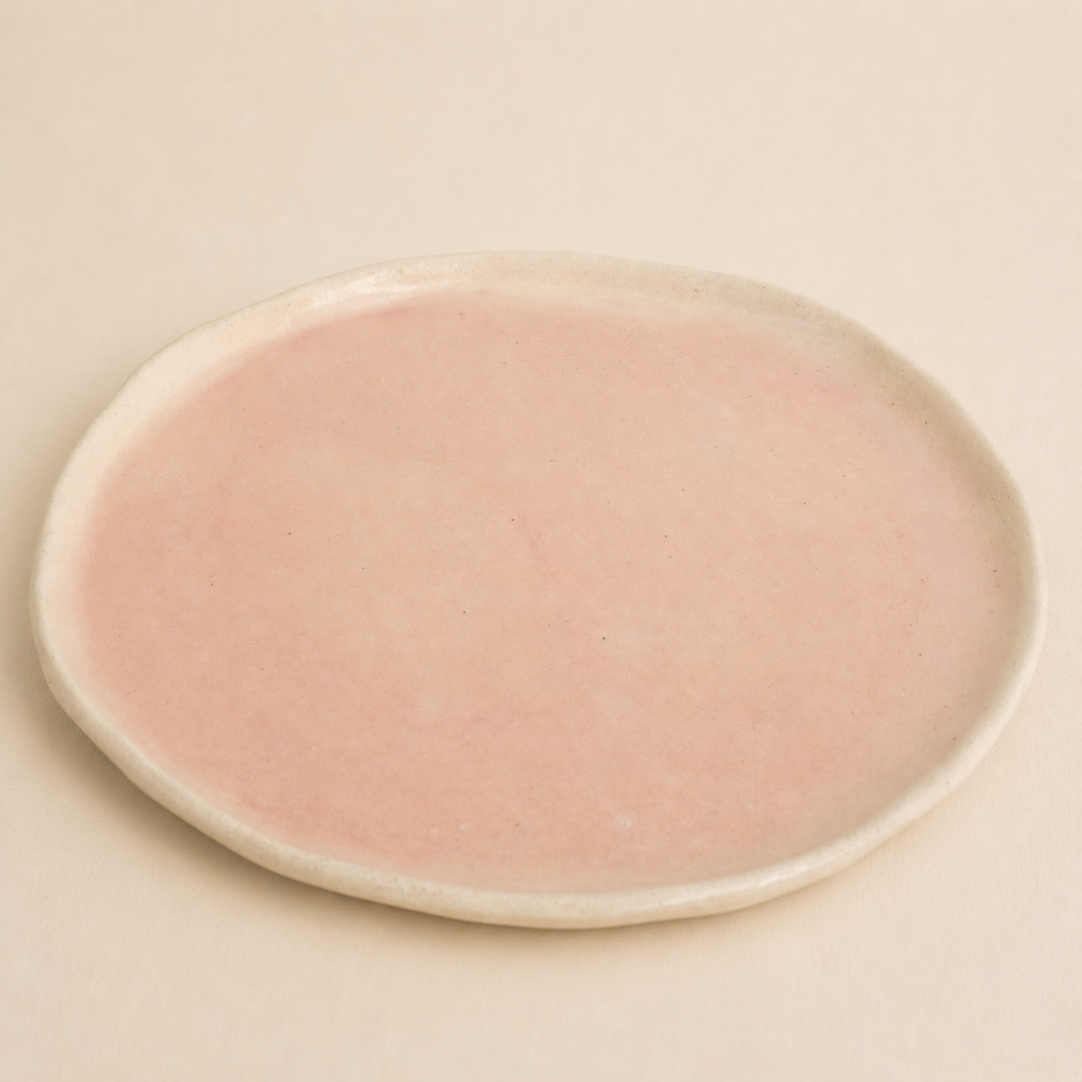 Meadow Plate - Pink & Ivory
