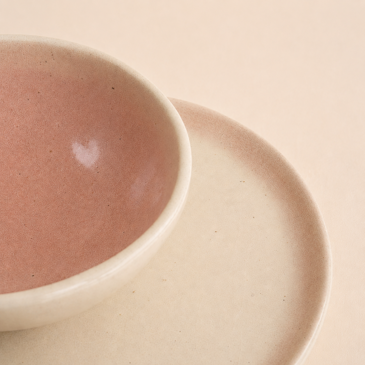 Petal Plate - Pink & Ivory