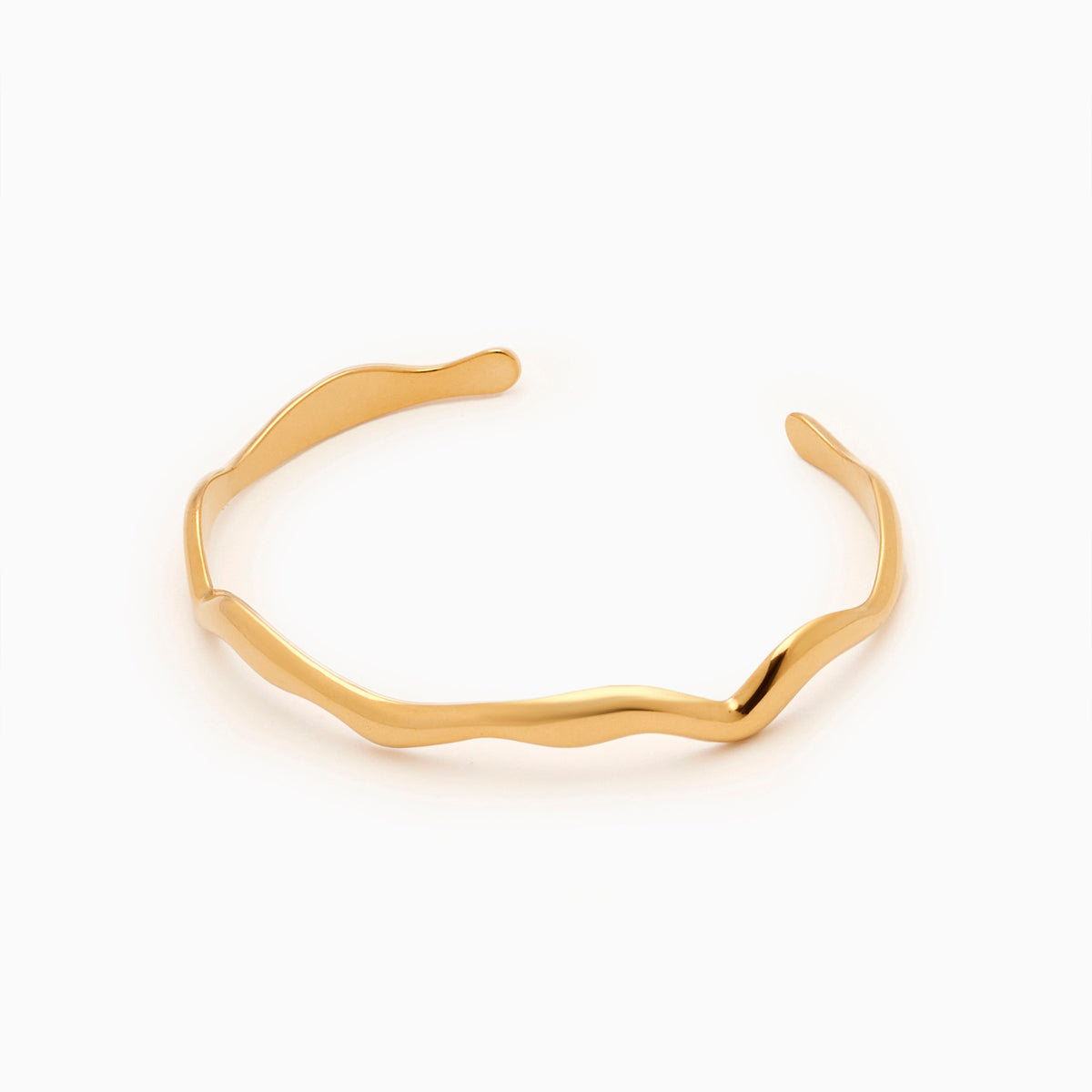 18KT Gold Plated Jazz Gold Cuff Bracelet