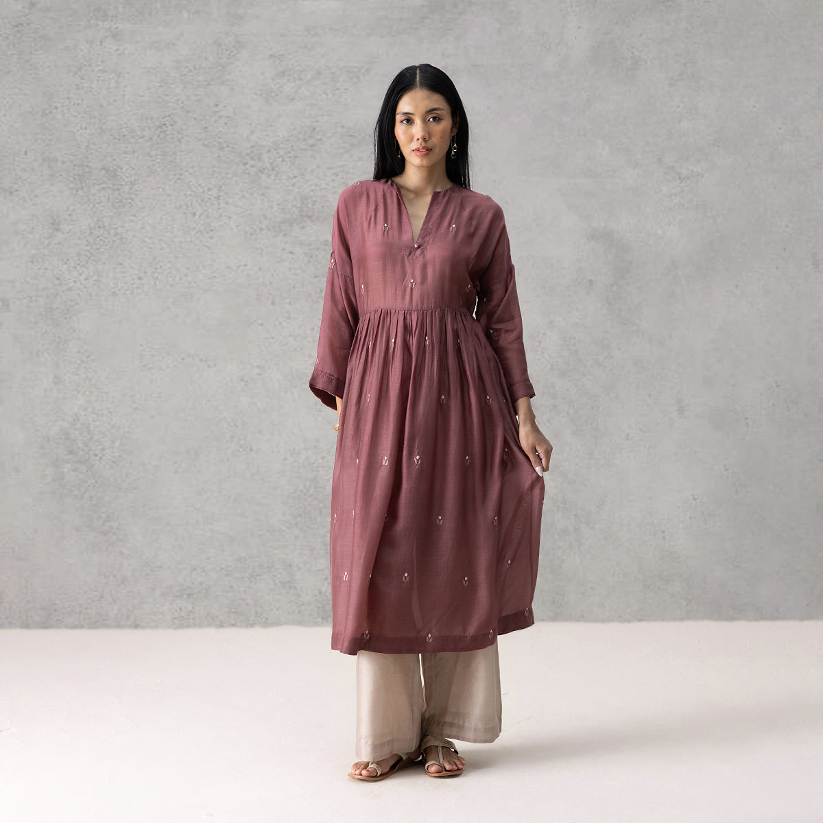 Dusk Kurta - Mauve