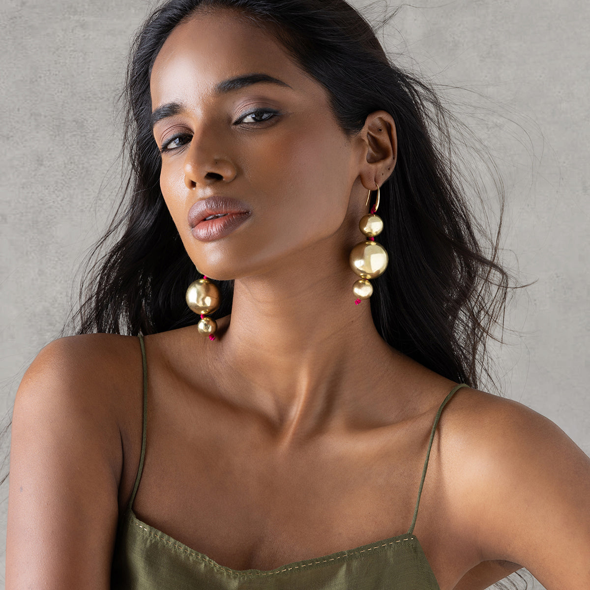 Orbit Earrings - Antique Gold