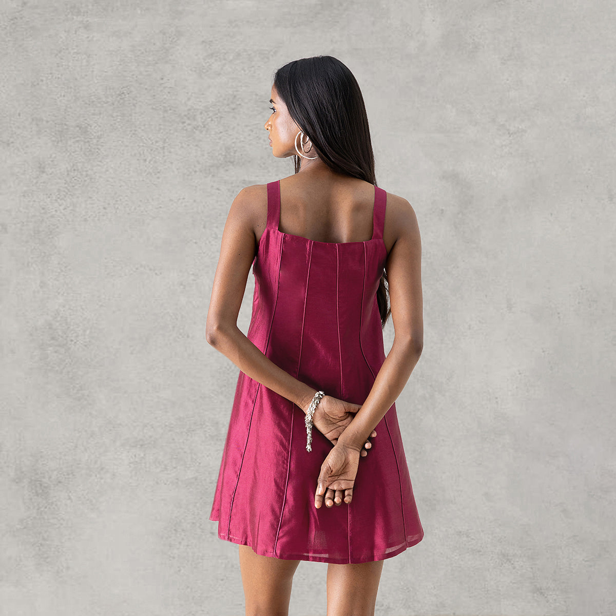 Afterglow Dress - Dark Pink