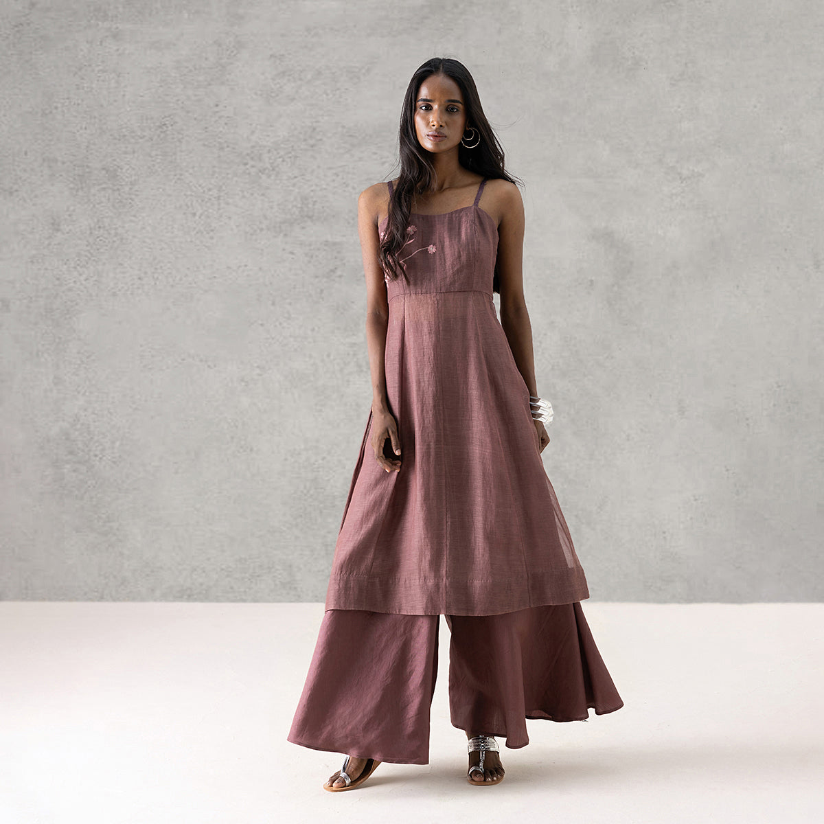 Peony Kurta - Mauve