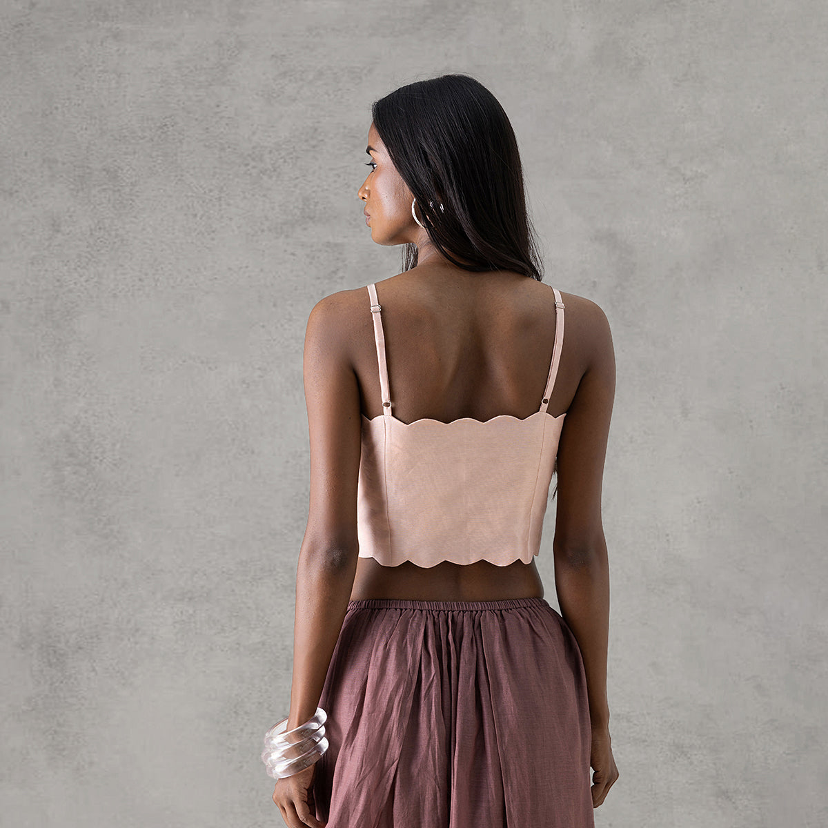Valley Bralette Top - Petal Pink