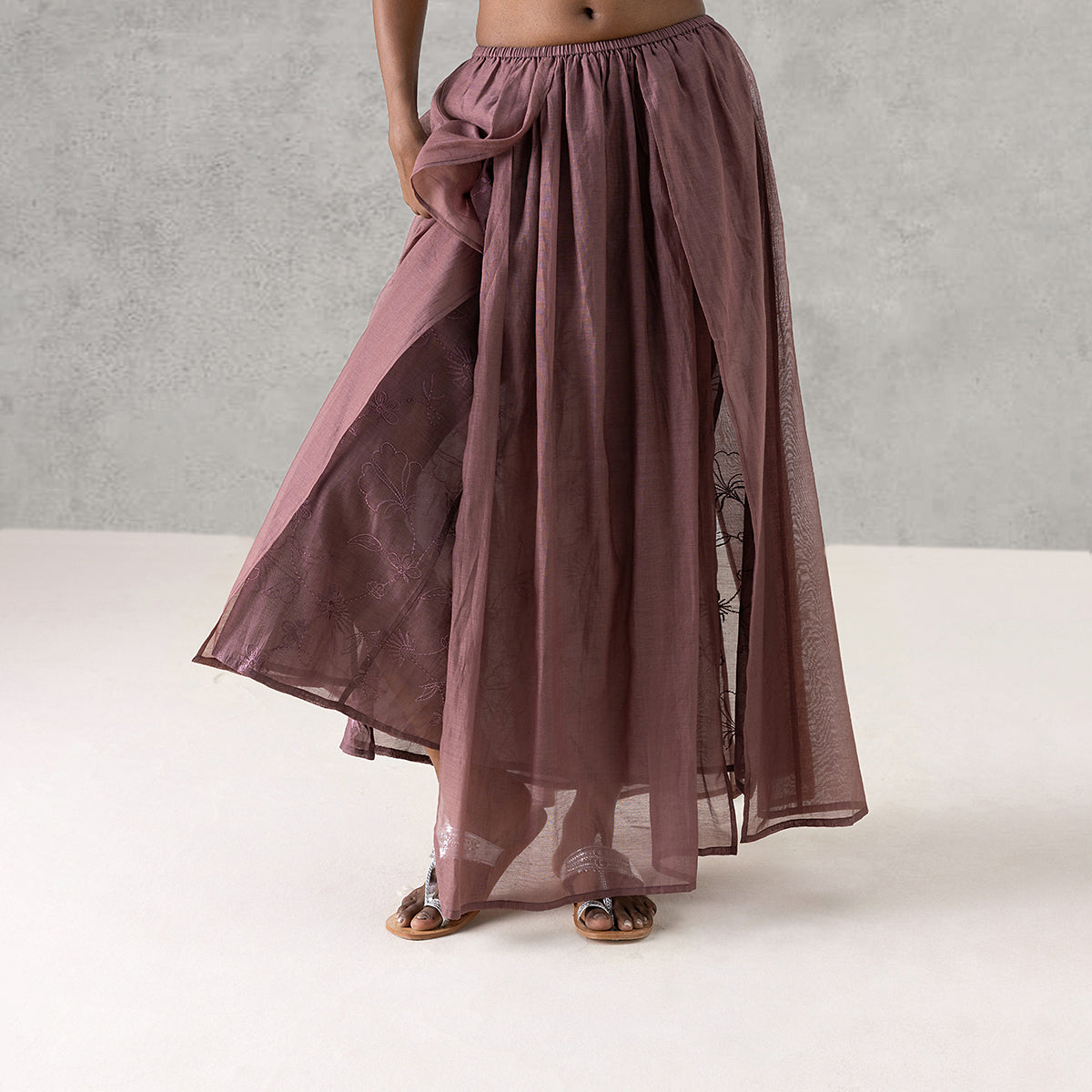 Rosette Skirt - Mauve