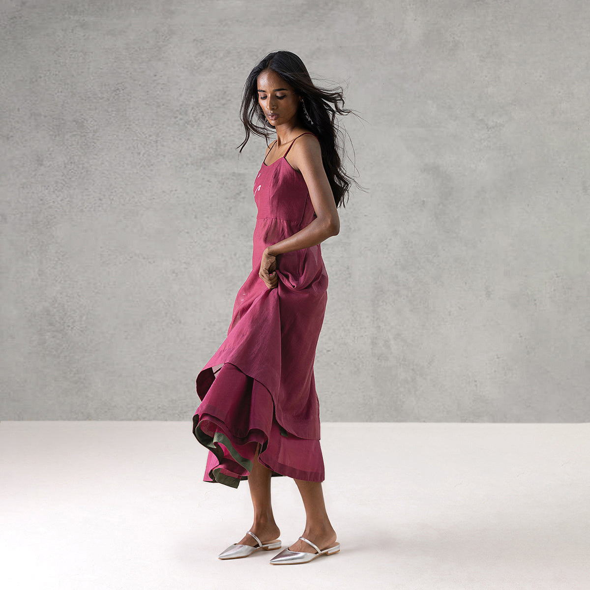 Peony Kurta - Dark Pink