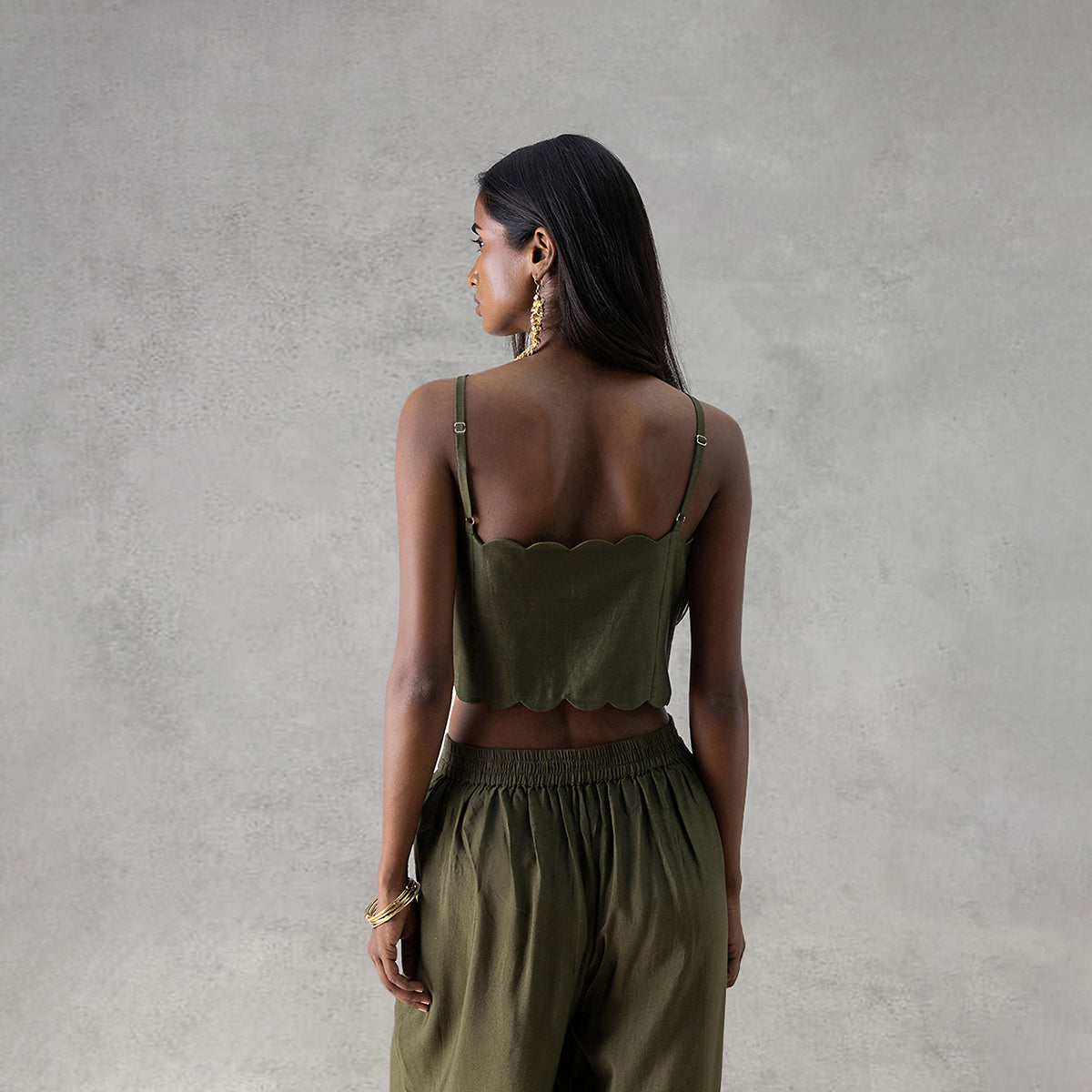 Valley Bralette Top - Green