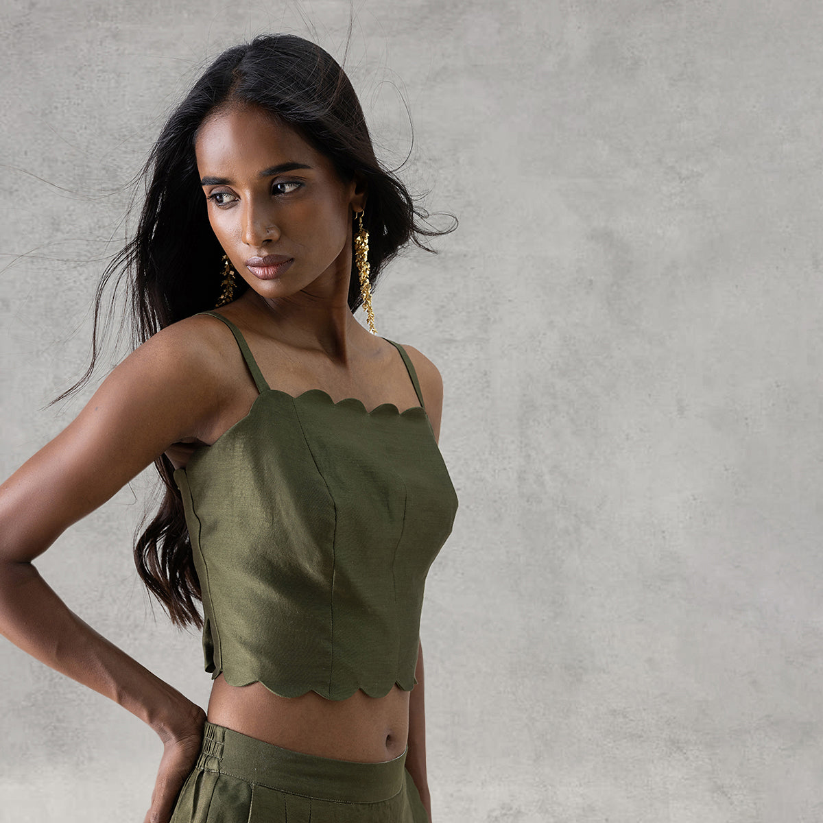 Valley Bralette Top - Green