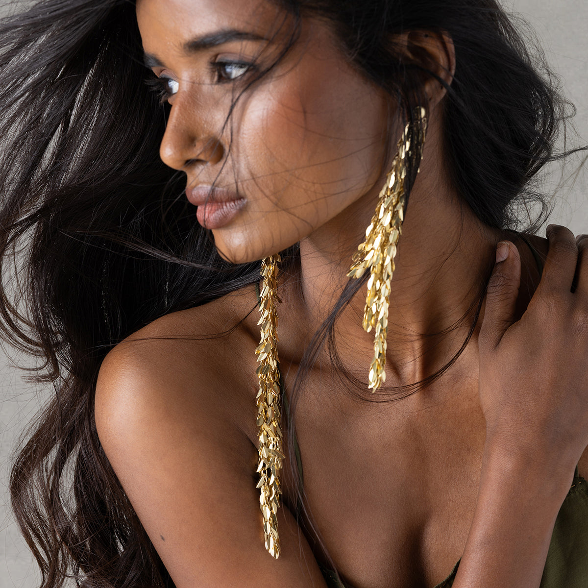 Raindrop Earring - Antique Gold