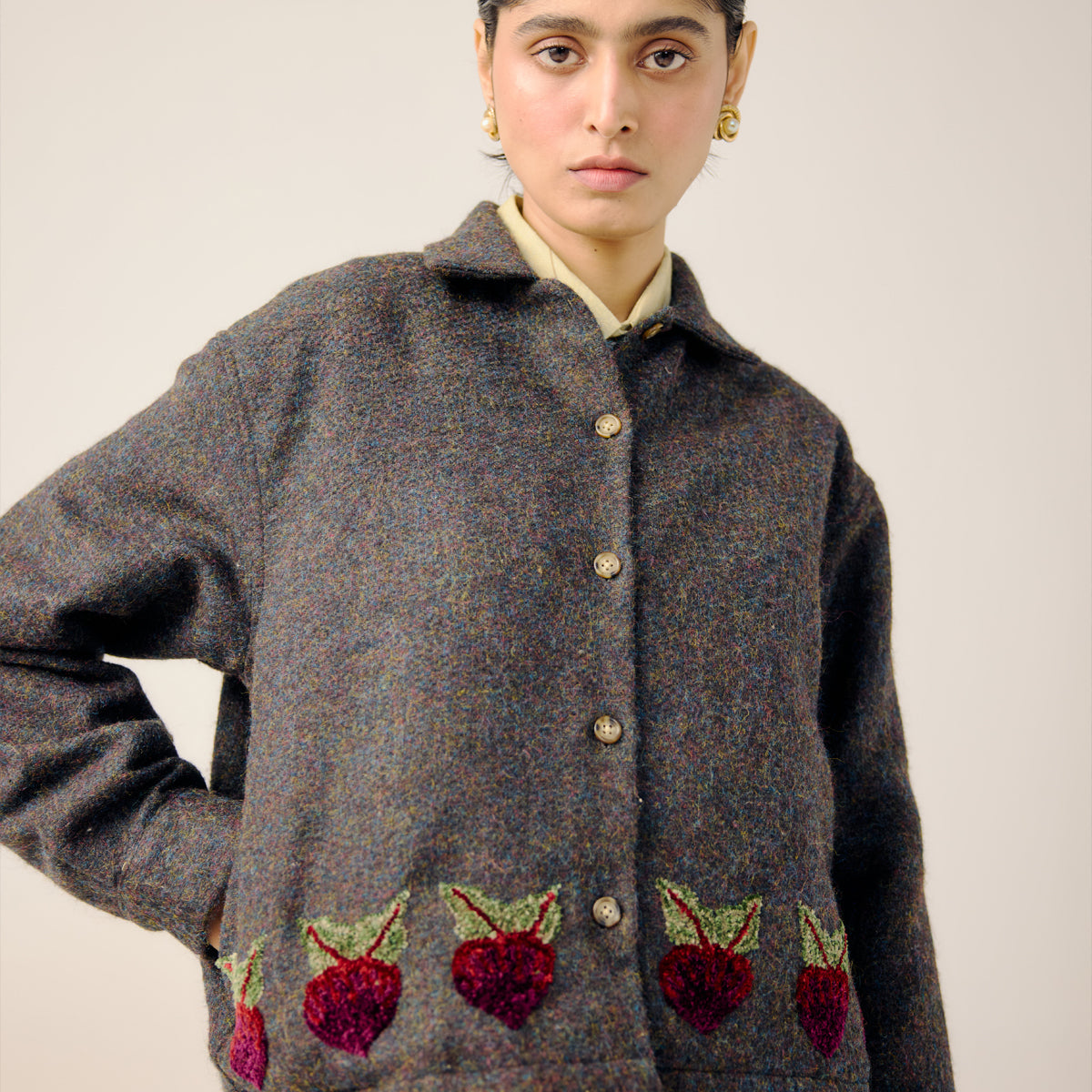 Turnip Emb. Boxy Jacket