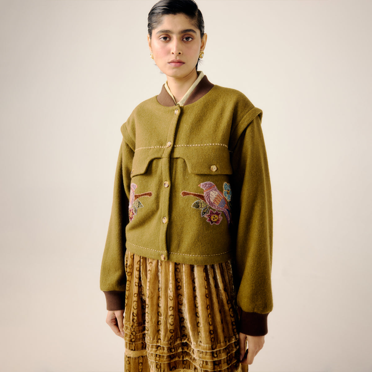 Parrot Emb. Bert Jacket