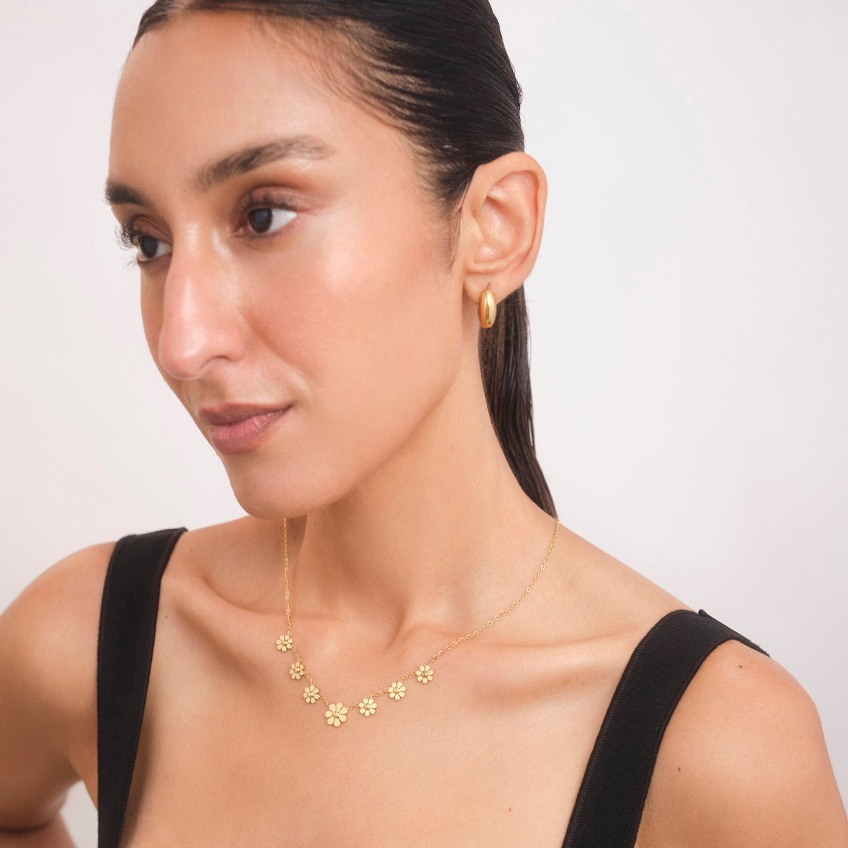 18KT Gold Plated Daisy Necklace