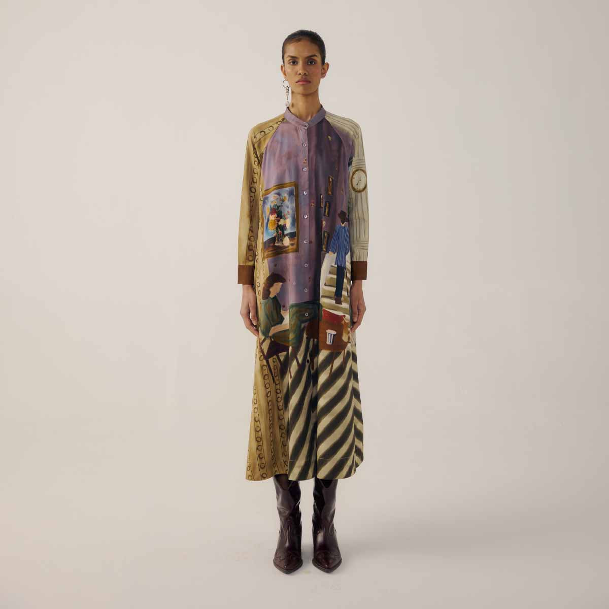 Living Room A-Line Long Dress