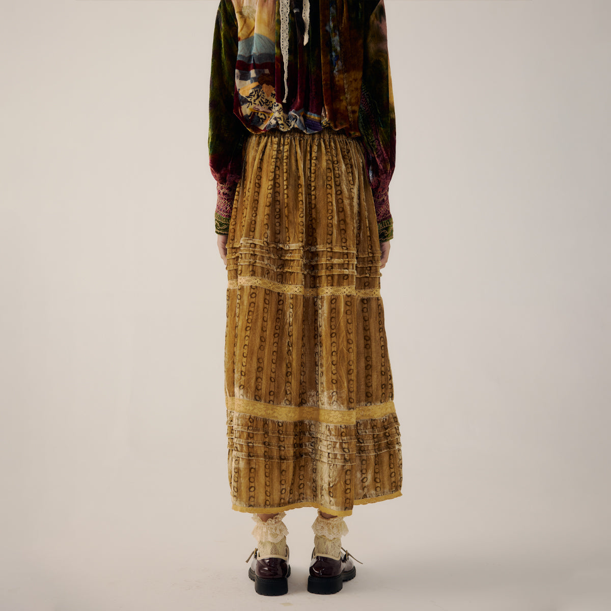 Mustard Stripes Emily Skirt