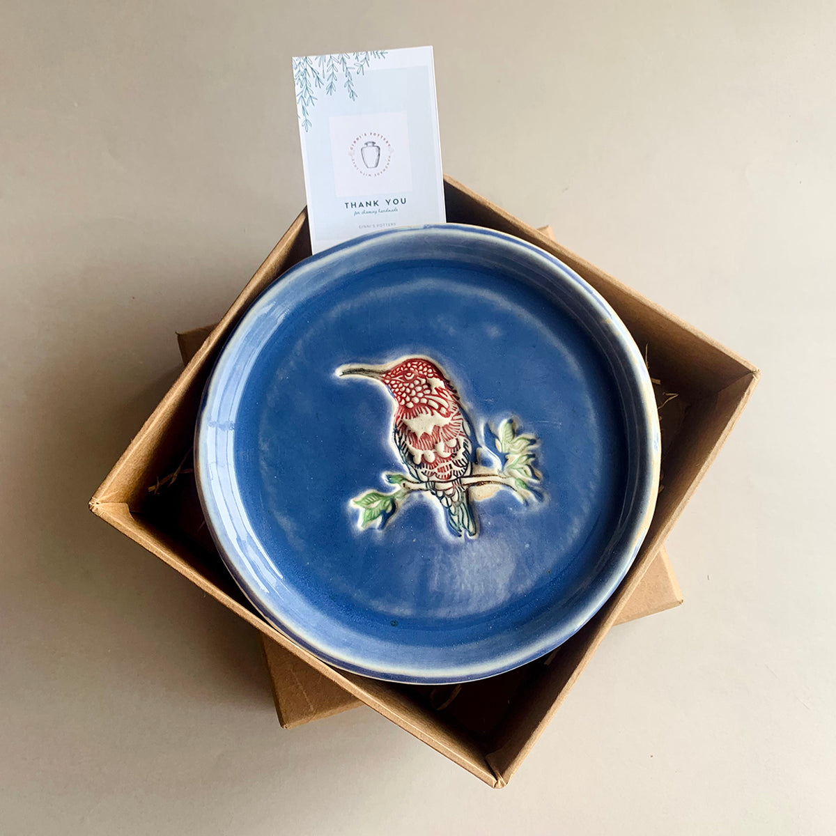 Kingfisher Plate | Blue