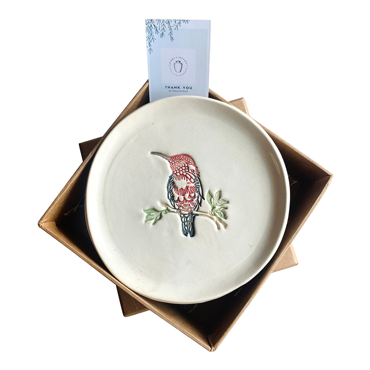 Kingfisher Plate | White