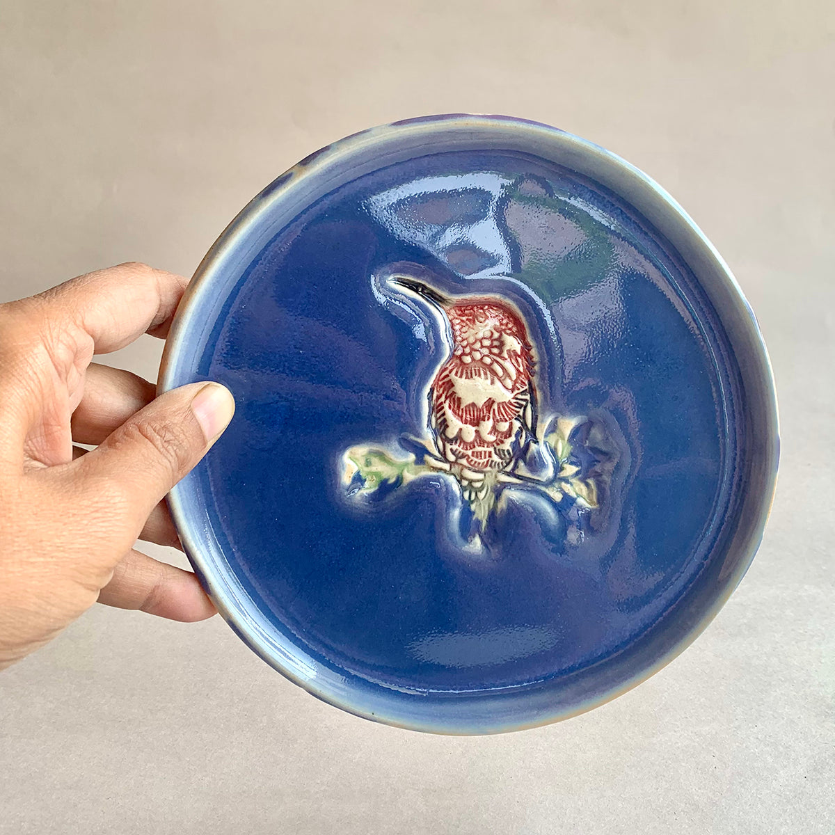 Kingfisher Plate | Blue