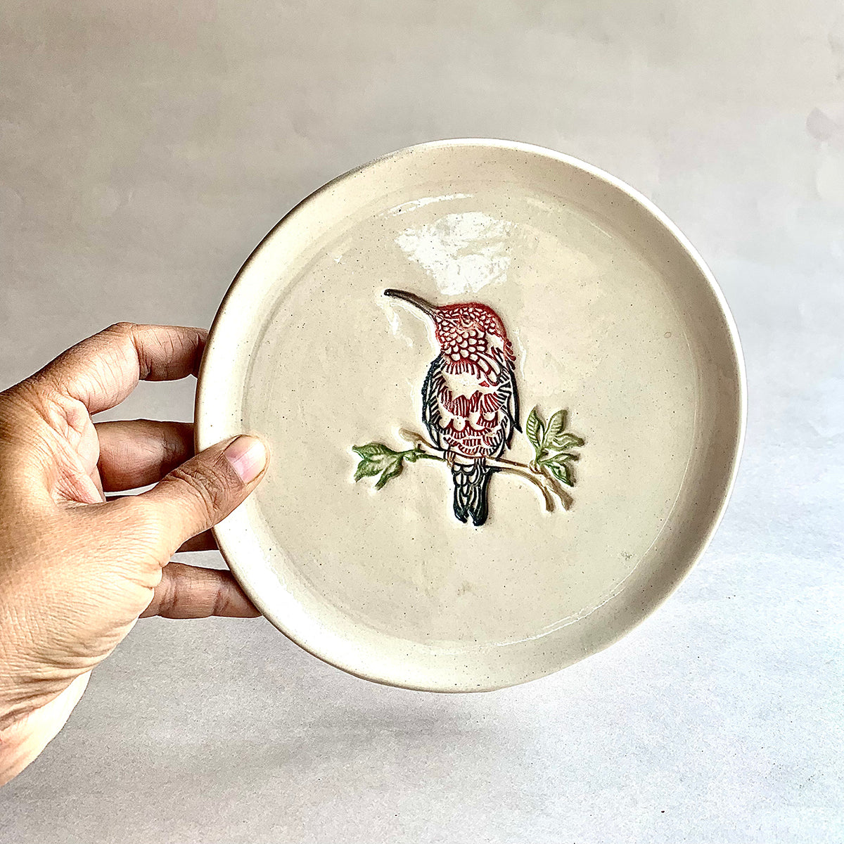 Kingfisher Plate | White
