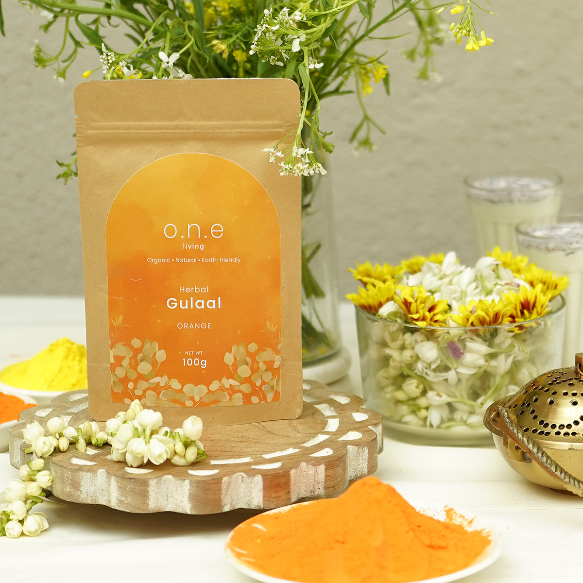 Natural Herbal Gulaal | Orange | 100 g