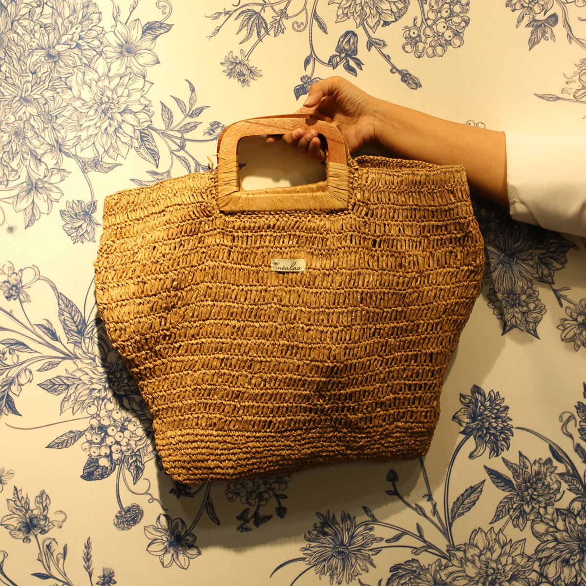 Raffia Natural Tote