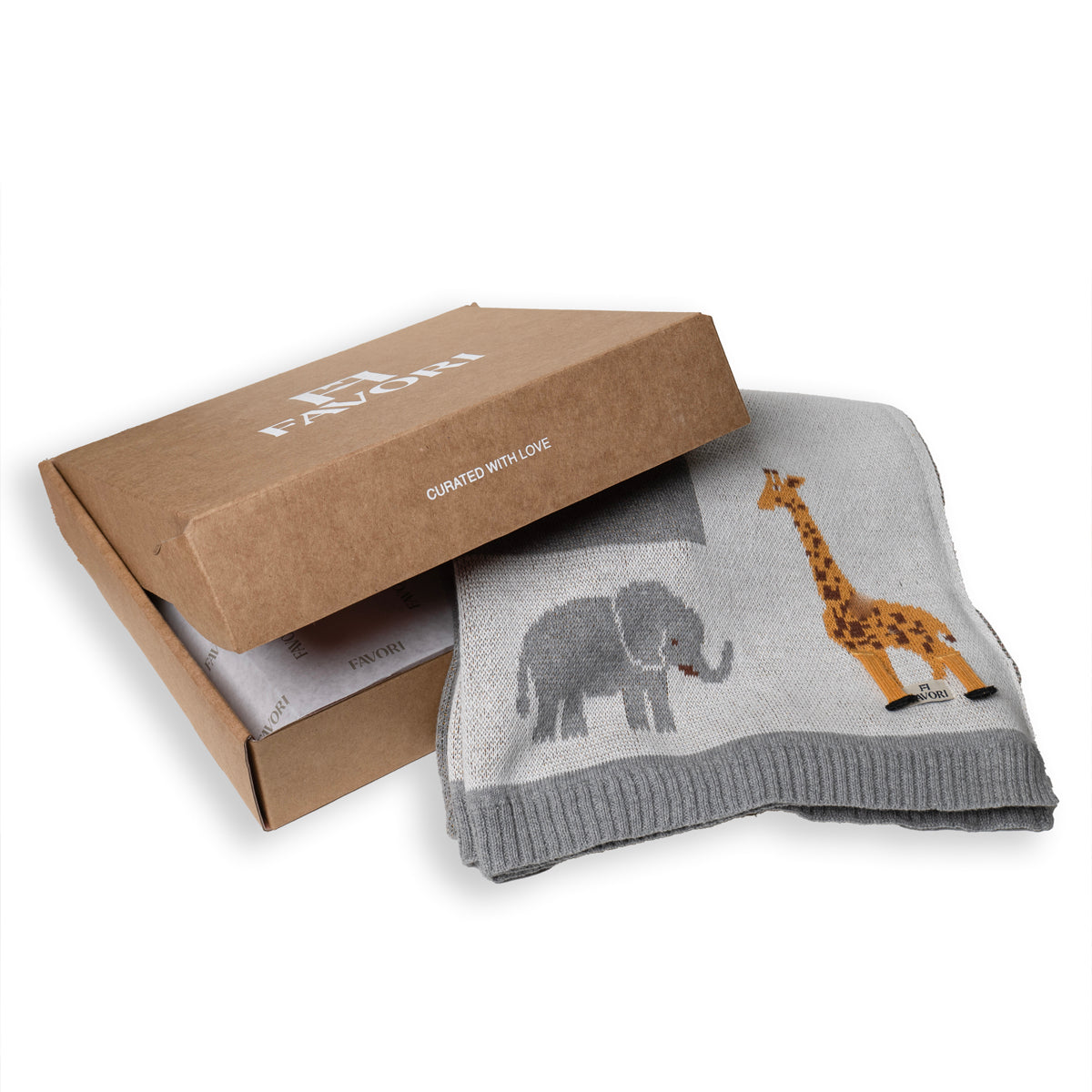 Baby Blanket Jungle Safari Design with 3D Elements