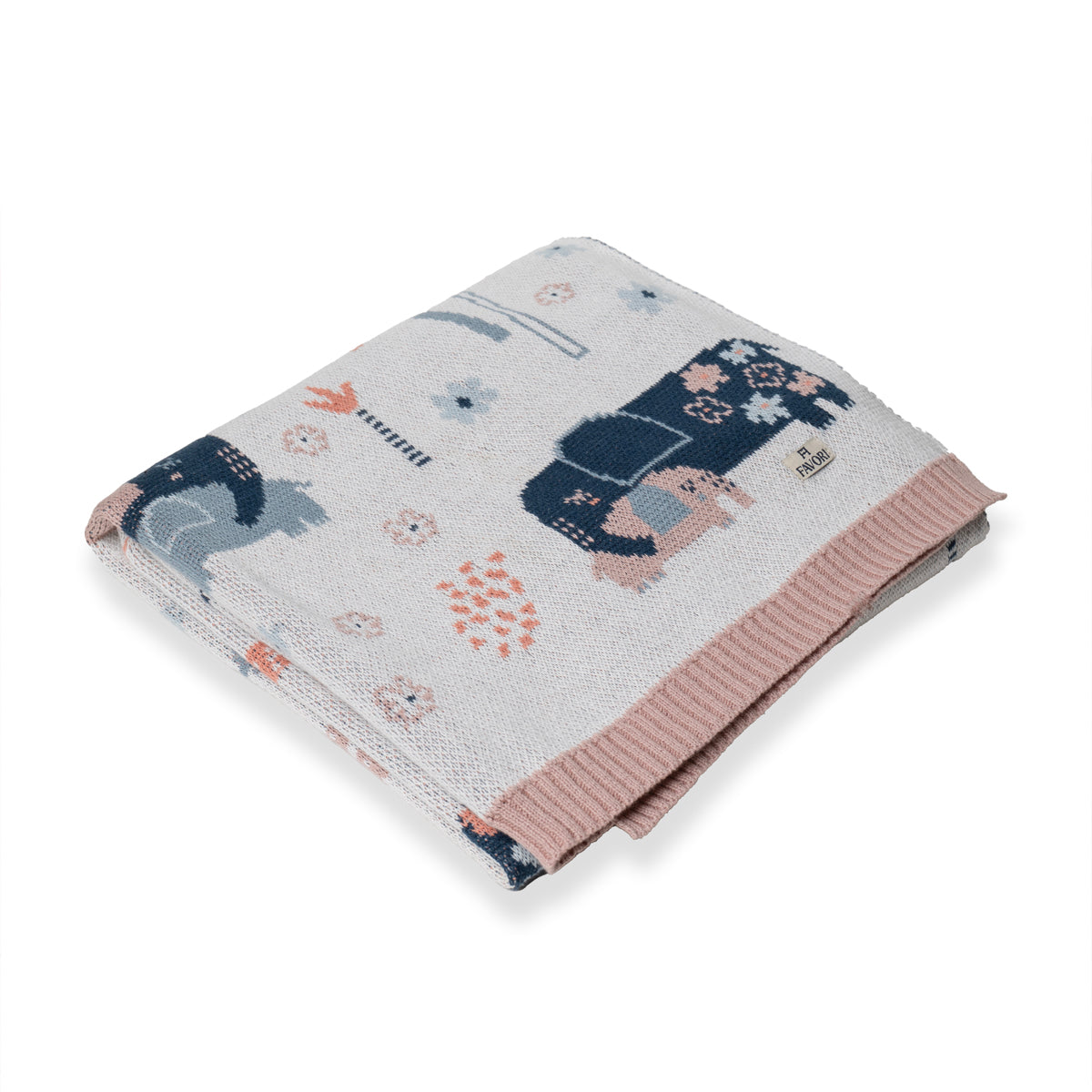 Baby Blanket Mom & Baby Elephant Design