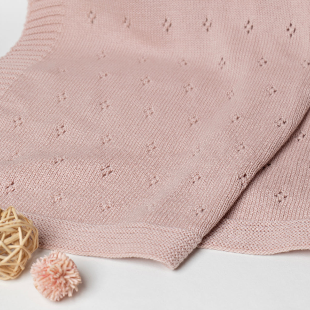 Baby Blanket with Rabbit Rattle