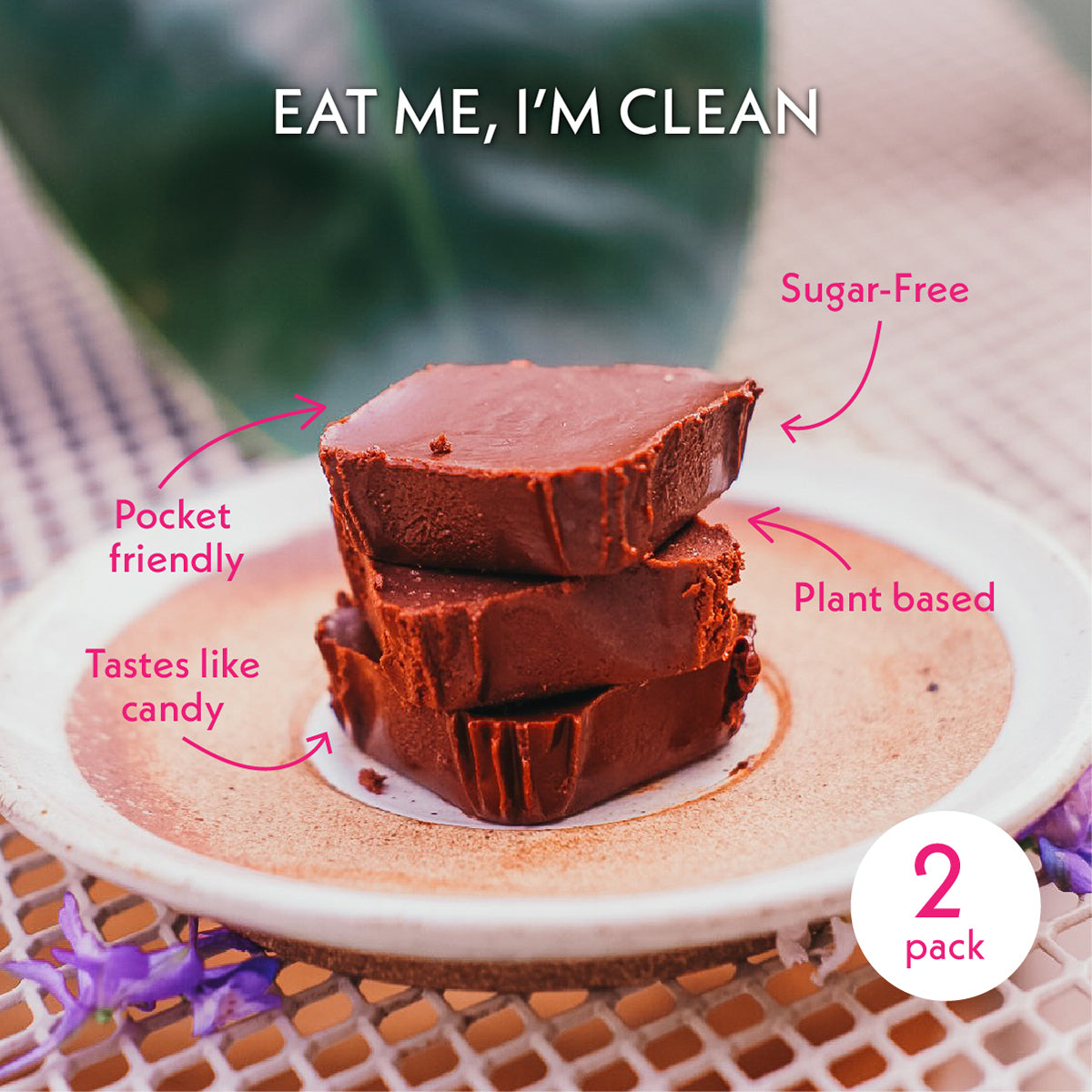 Chocolate Almond Crunch Fudge | 48 g | Pack of 2