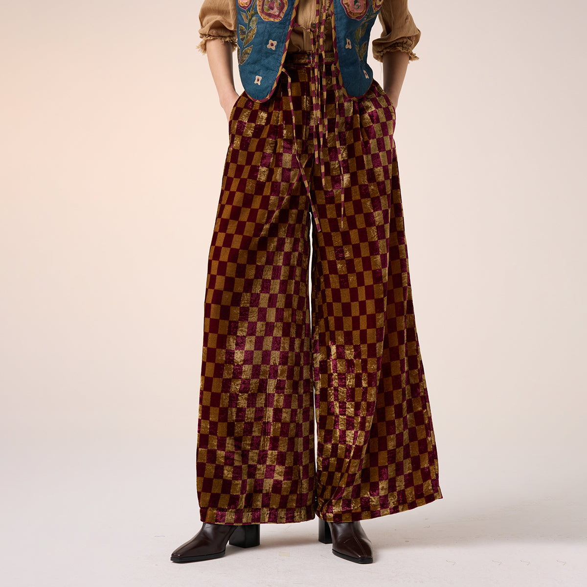 Lounge Pant (Maroon Olive Checks)