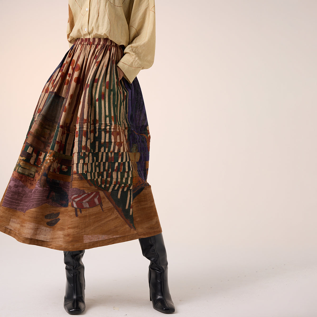 Pintuck Skirt (Home Alone)