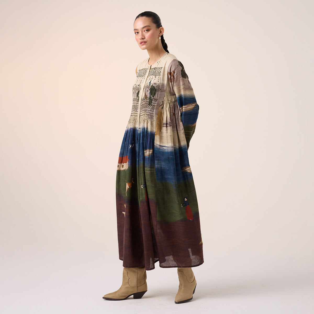 Frida Dress (Village Print)