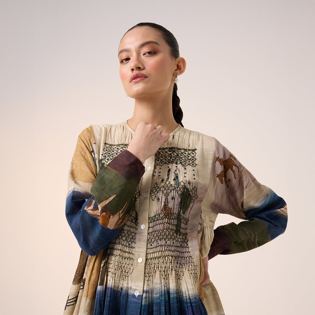 Frida Dress (Village Print)