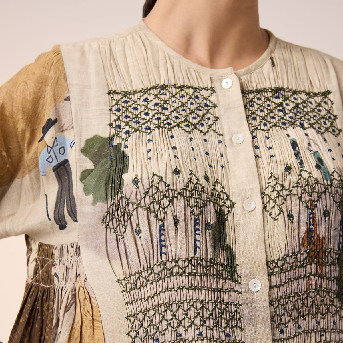 Frida Dress (Village Print)