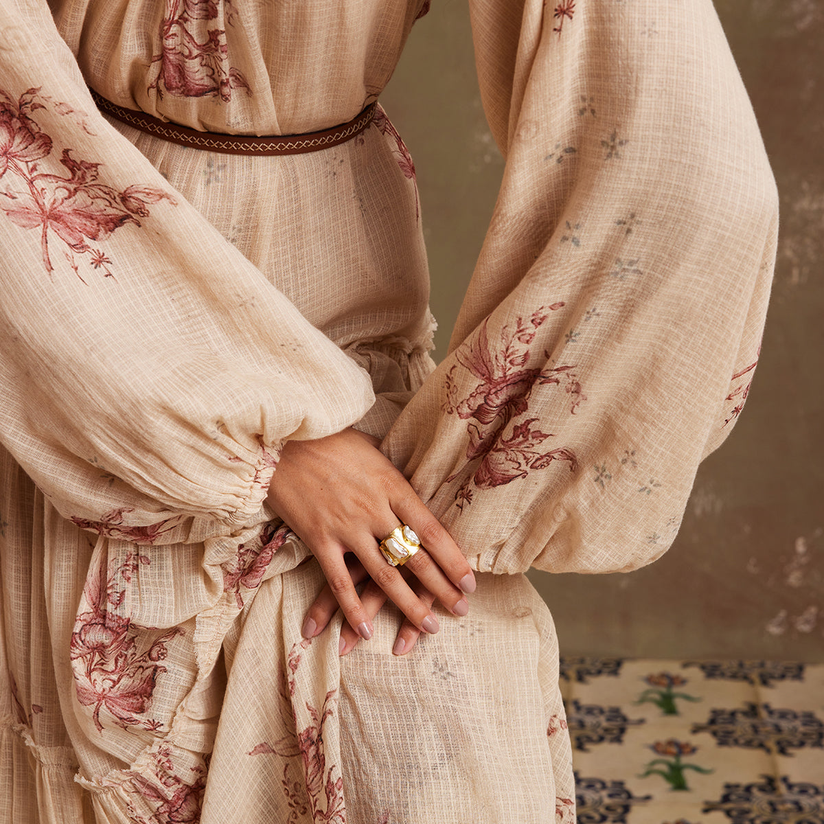 Ezra Dress Peony print