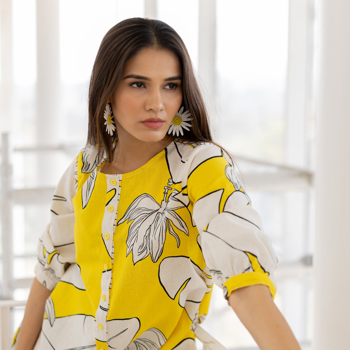 Plantain Orchard Button Down kurta set