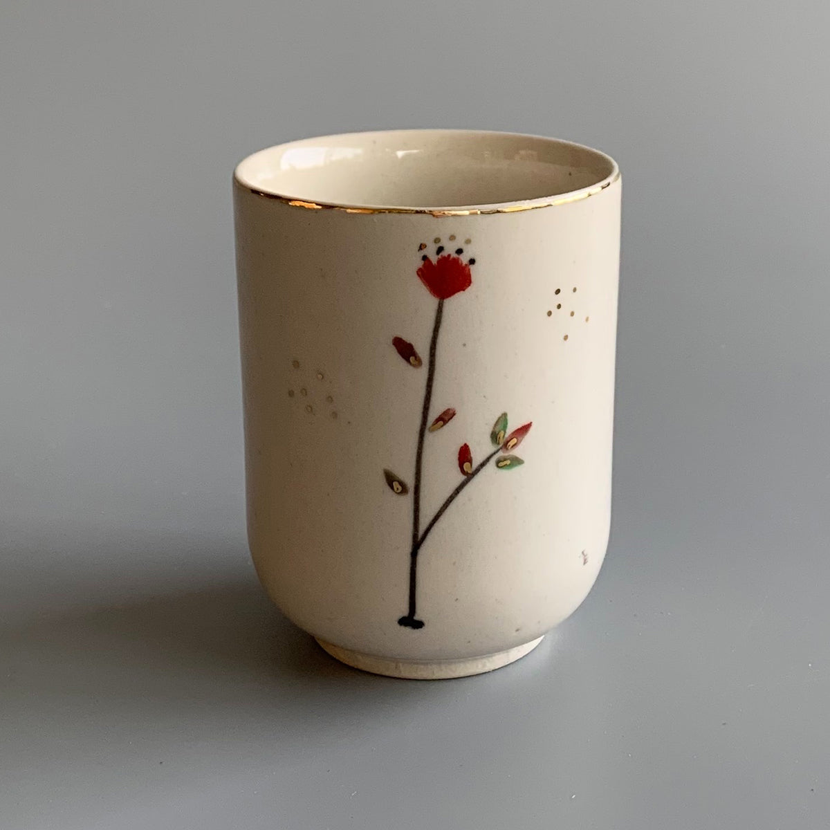 Hand painted wine Glasses | Cherry Blossom | Set of 2