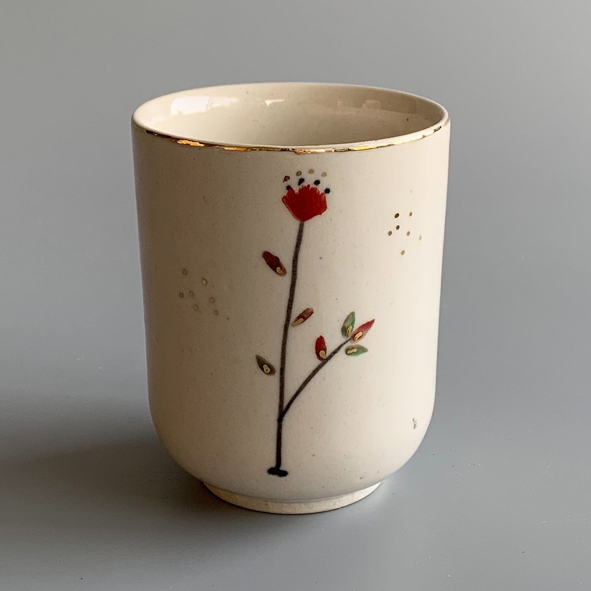 Hand painted wine Glasses | Cherry Blossom | Set of 2