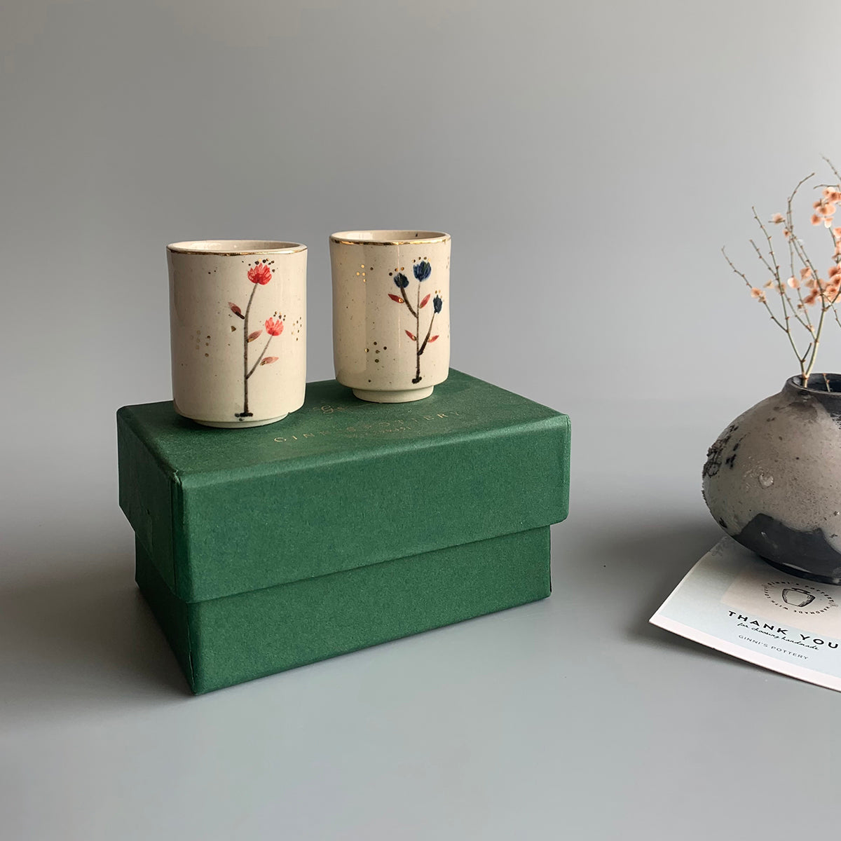 Hand Painted Shot Glasses | Set Of 2