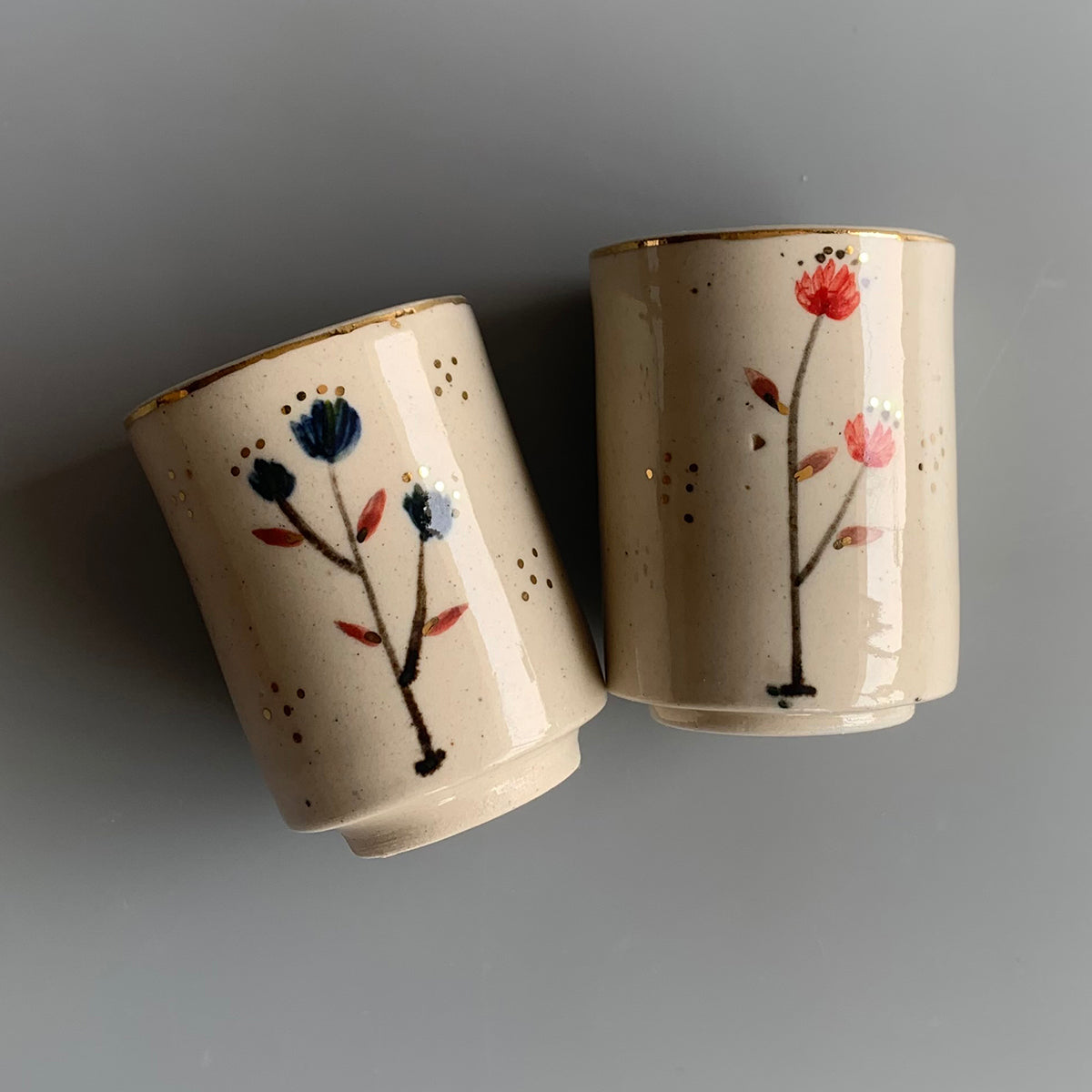 Hand Painted Shot Glasses | Set Of 2