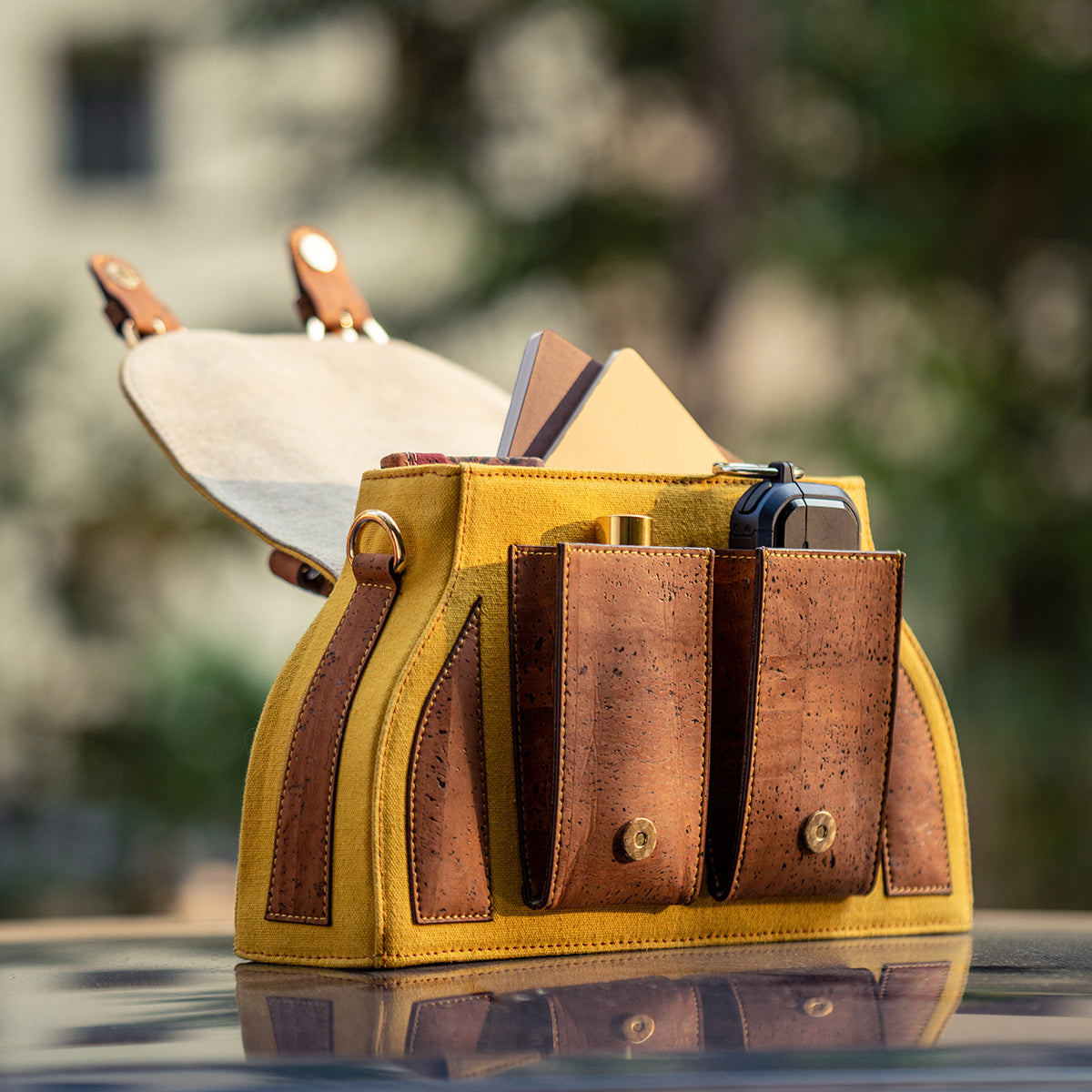 Chrome Yellow Satchel Bag